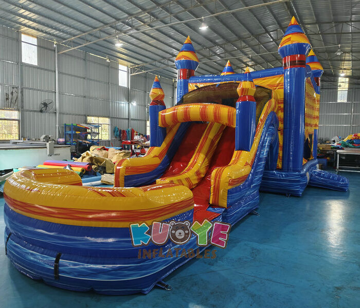 CB120 31ft Heat Castle Water Slide Combo Units for sale 2