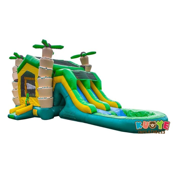 CB137 Jungle Bouncy House with Dual Slide Combo Units for sale