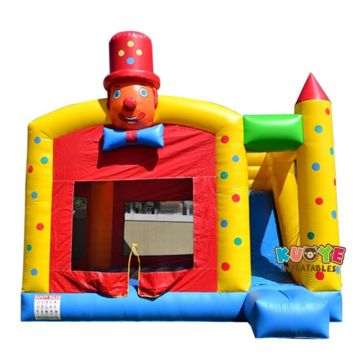 CB140 Clown Bouncing Castle with Slide Combo Units for sale