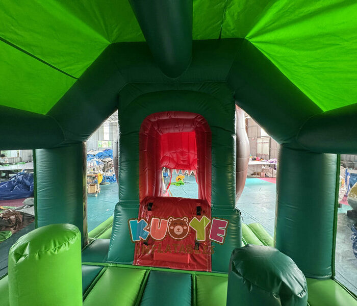 CB183 Lion Bouncy Castle with Slide Combo Units for sale 2