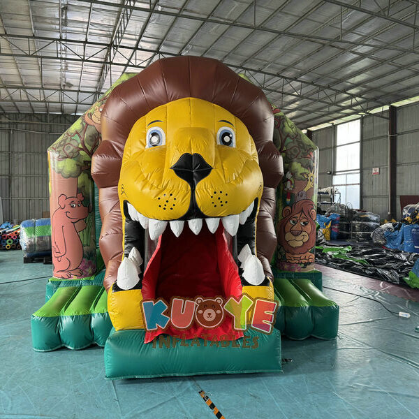 CB183 Lion Bouncy Castle With Slide (8) CB183 Lion Bouncy Castle With Slide (8)