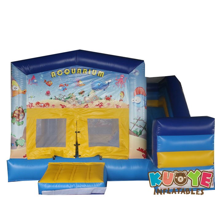 CB143 Ocean Theme Bouncy Castle with Slide Combo Units for sale 3
