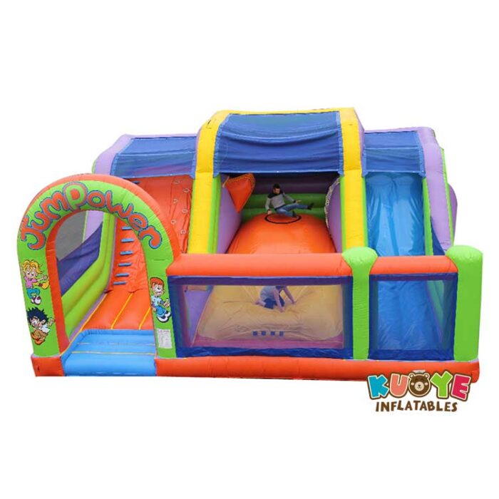 SP1891 Oudoor Stunt Jump Slide with 2 Ari Bags Sports/Interactive Games for sale