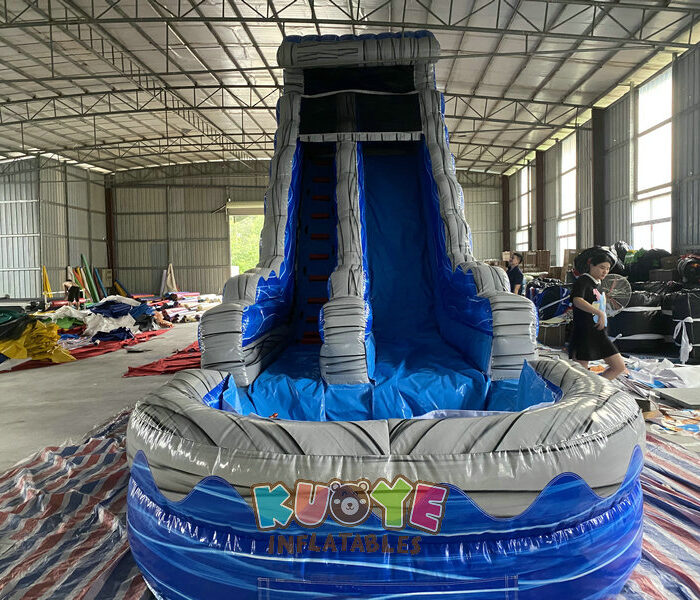 WS122 20 Ocean Wave Inflatable Dual Slide Wet/dry Water Slides for sale 2