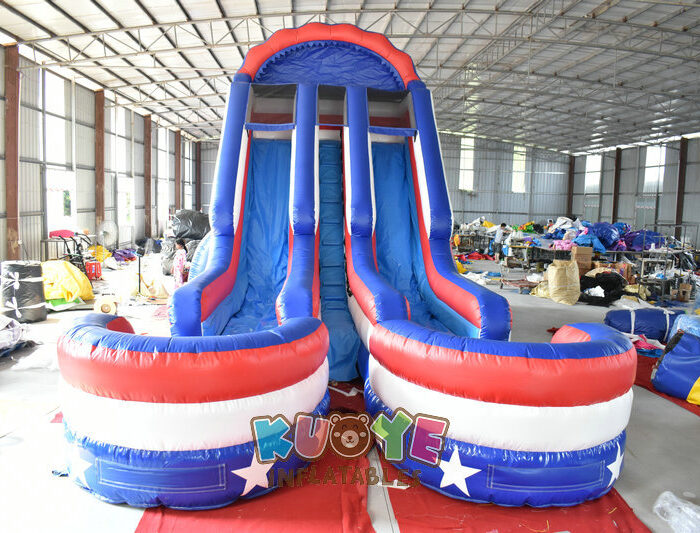 WS123 All American Double Commercial Water Slide Water Slides for sale 2