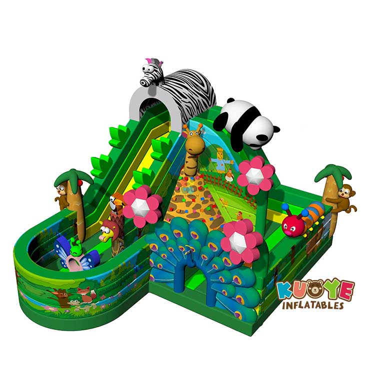 AP1840 Animals Inflatable Bouncer Inflatable Zoo Playland Playlands for sale