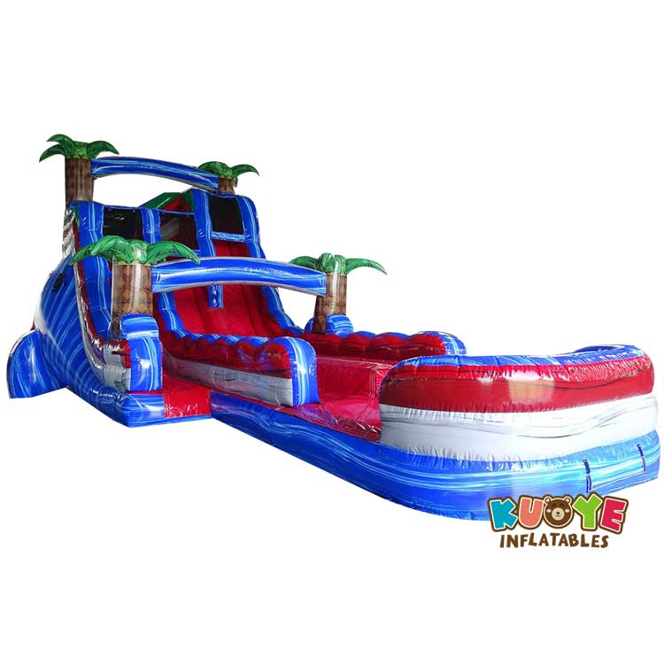 WS138 Marble Blue Commercial Water Slide Water Slides for sale