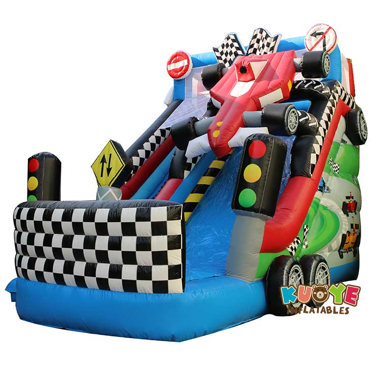 DS1804 3D Car Inflatable High Slide Inflatable Slides for sale 5