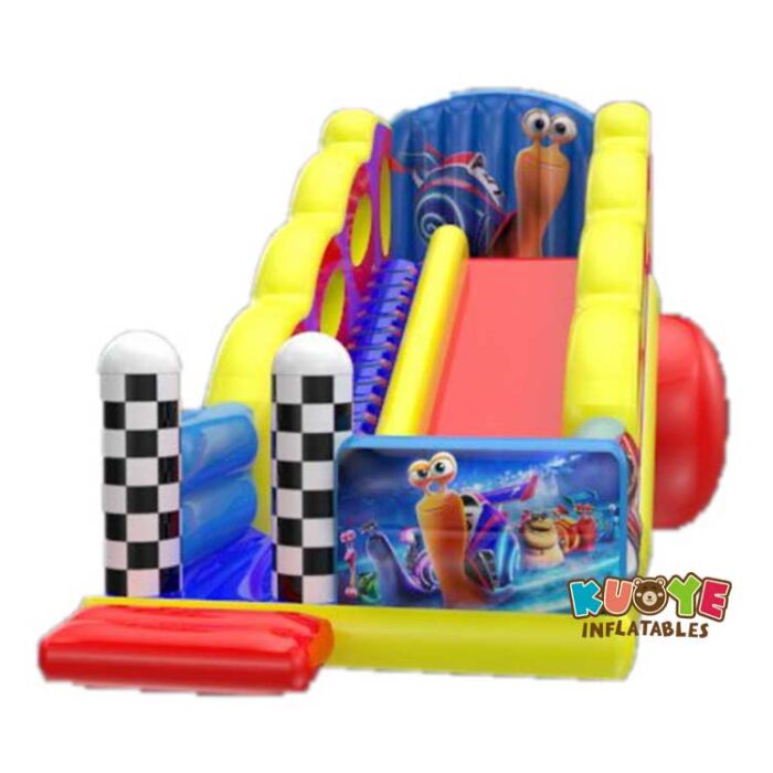 DS1812 Snail Inflatable Trampline Slide Inflatable Slides for sale