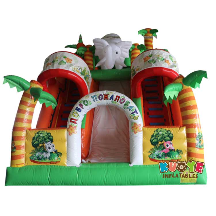 DS1817 Big Inflatable Kid Jump Trampoline Inflatable Slides for sale