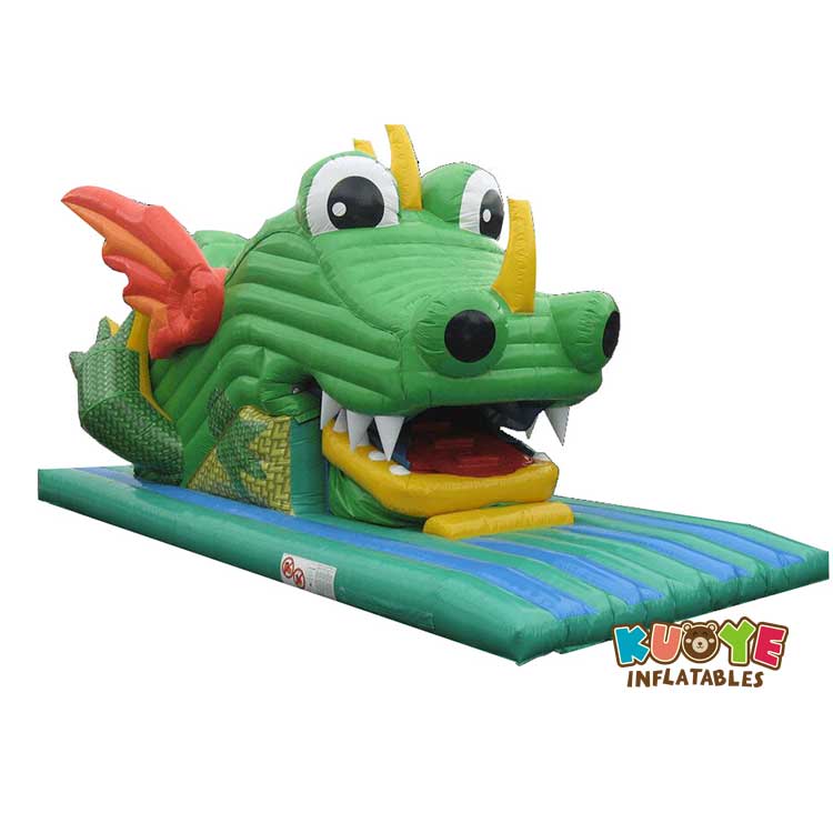 DS1818 Inflatable Big Mouth Snappy Crocodile Slide with Mobile Mouth Inflatable Slides for sale 5