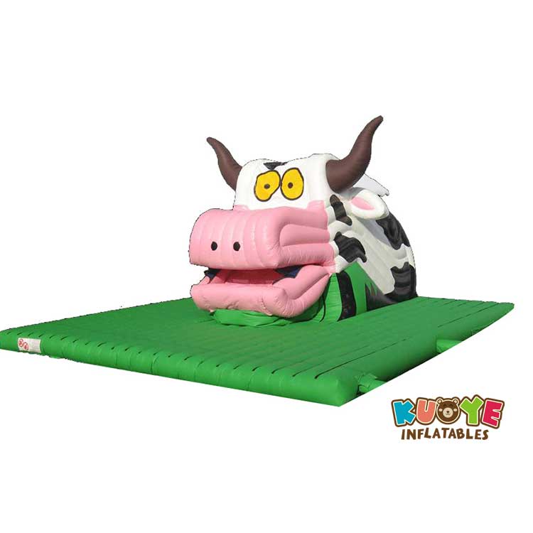 DS1819 Inflatable Big Mouth Snappy Cow Slide Inflatable Slides for sale 5