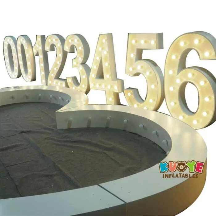 PS011 Customs Light Up LED Bulb Numbers for Event