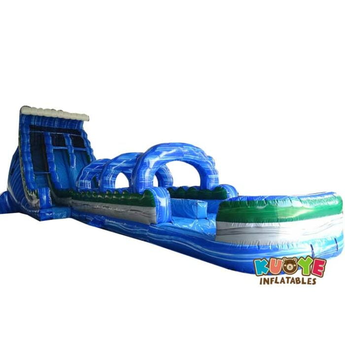WS141 20ft Blue Crush Dual Lane Water Slide Water Slides for sale 3