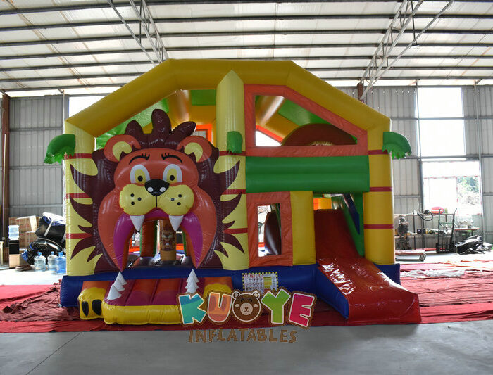 CB194 Tiger Jungle Slide Combo Bouncy Castle Combo Units for sale 2