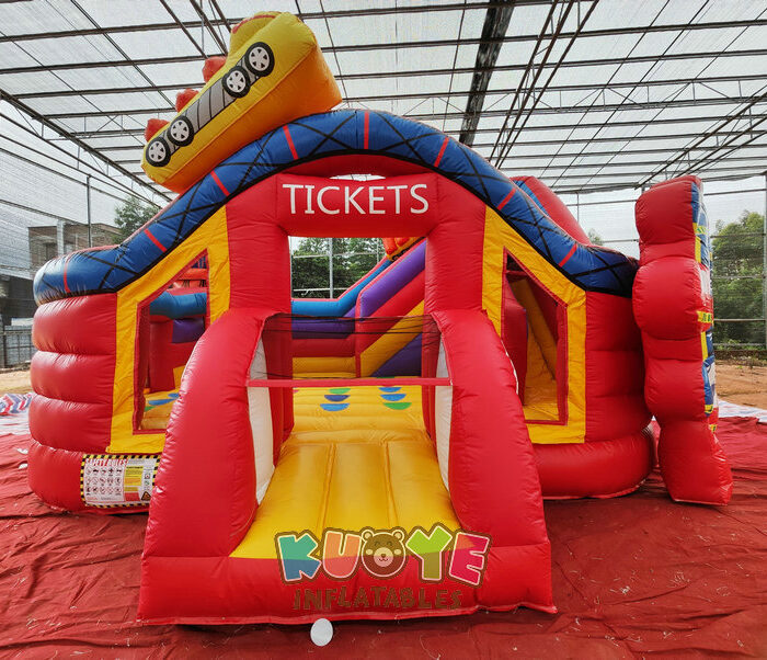 AP012 Inflatable Rollercoaster Castle Playground Playlands for sale 2