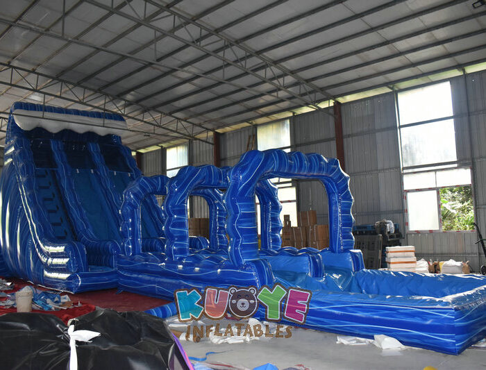 WS147 20ft Blue Monster Crush Inflatable Water Slide Water Slides for sale 2