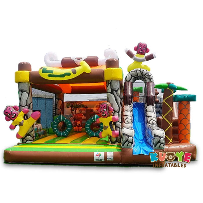 CB191 Zoo Animal Playland Bouncy Castle Combo Units for sale