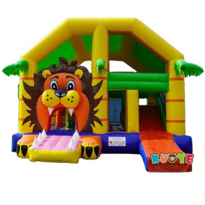 CB194 Tiger Jungle Slide Combo Bouncy Castle Combo Units for sale