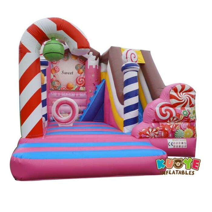 CB195  Candy Playland Toddler Bouncy Castle with Slide Combo Units for sale 5