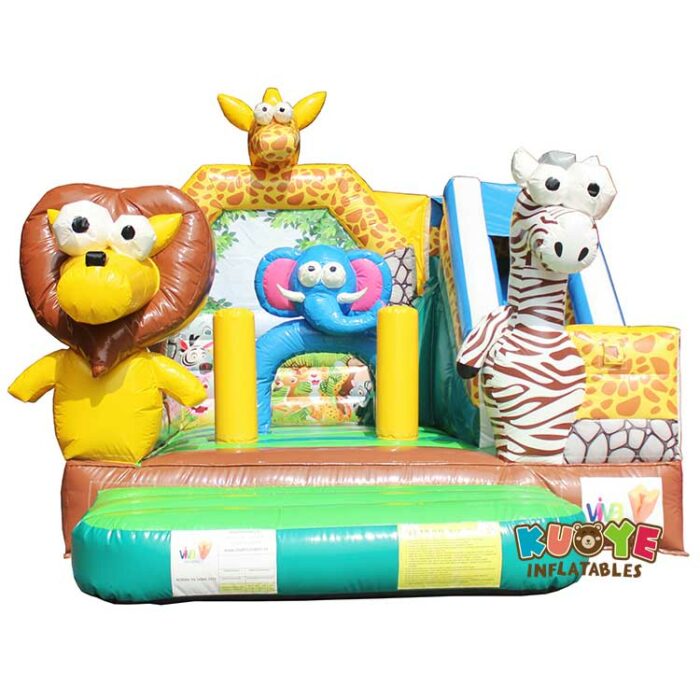 CB201 Inflatable Zoo Animal Safari Bounce n Slide Combo Units for sale 5