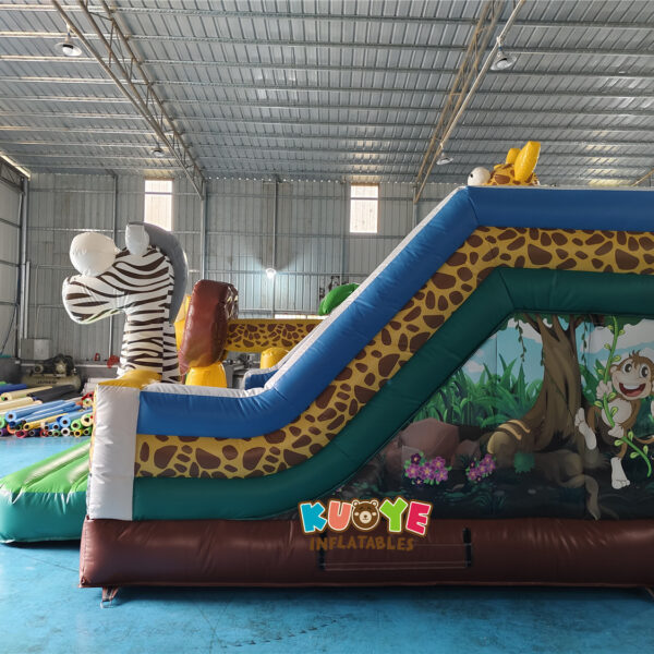 Inflatable Zoo Animal Safari Bounce n Slide (3) Inflatable Zoo Animal Safari Bounce n Slide (3)