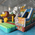Inflatable Zoo Animal Safari Bounce n Slide (4)