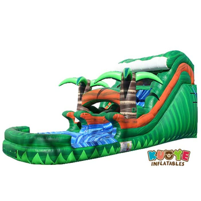 WS160 14 FT Tropical Marble Inflatable Water Slide Water Slides for sale 3