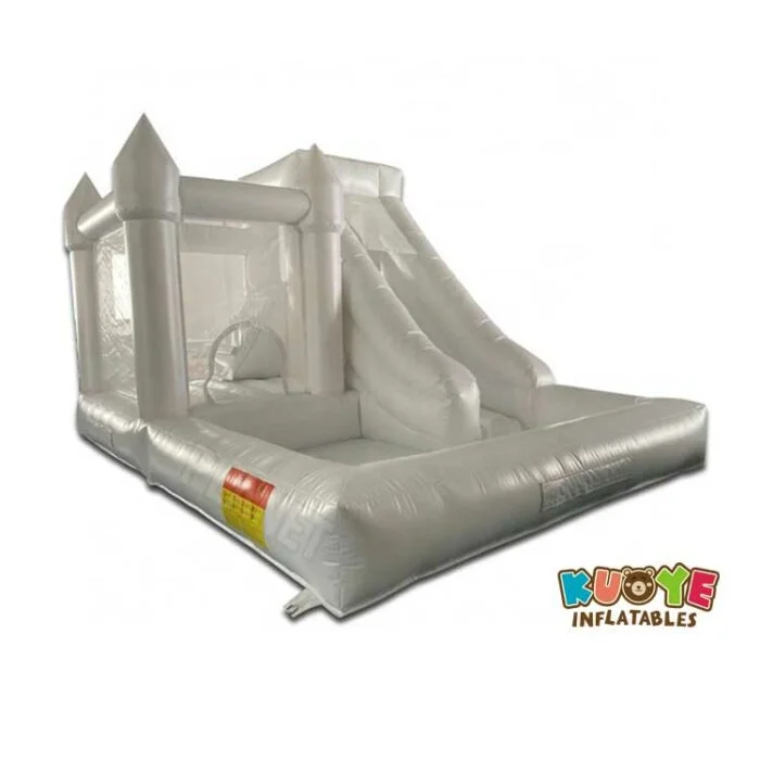 CB204 White Inflatable Bouncing castle with Balls Pool Combo Units for sale