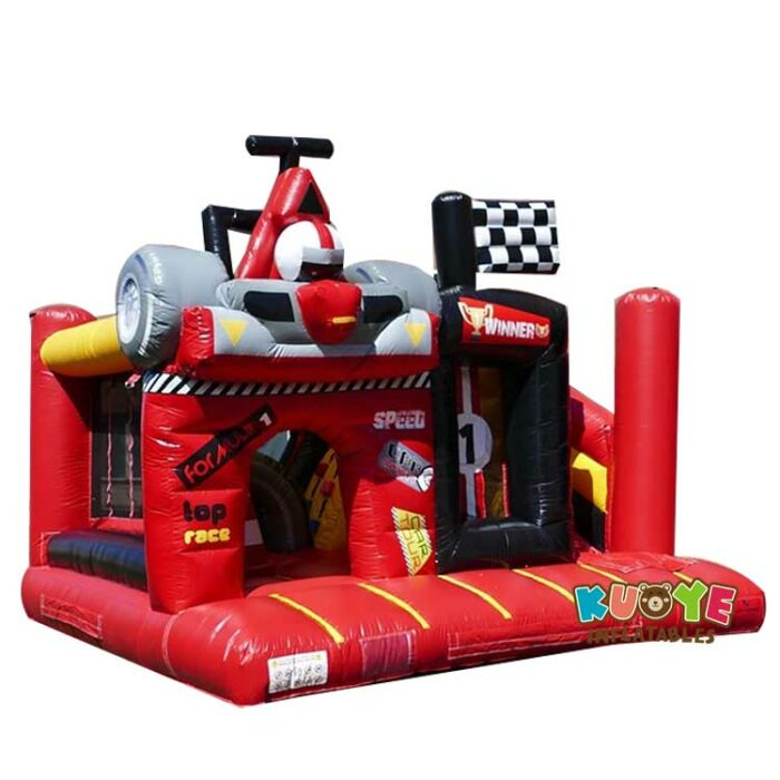 CB221 Racing Bouncy Castle with Slide Combo Units for sale