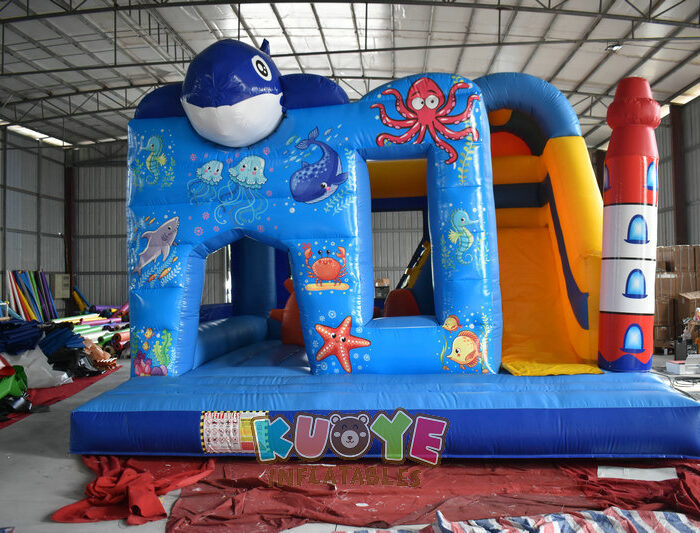 CB218 Inflatable Sea Bouncy Castle Combo Units for sale 2