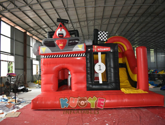 CB221 Racing Bouncy Castle with Slide Combo Units for sale 2