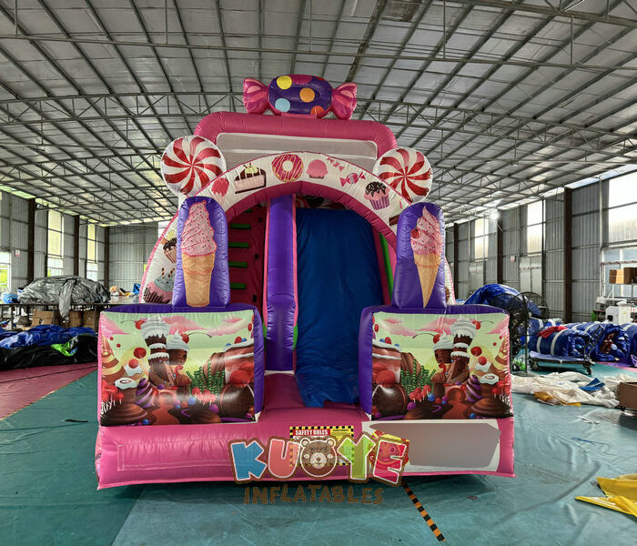 SL060 Candy Inflatable Dry Slide Inflatable Slides for sale 2
