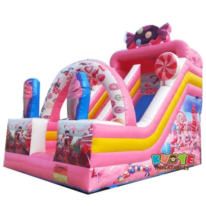 SL060 Candy Inflatable Dry Slide Inflatable Slides for sale 3