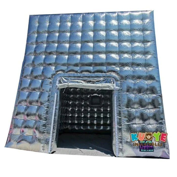 TT042 Silver Inflatable Nightclub Cube Tents for sale
