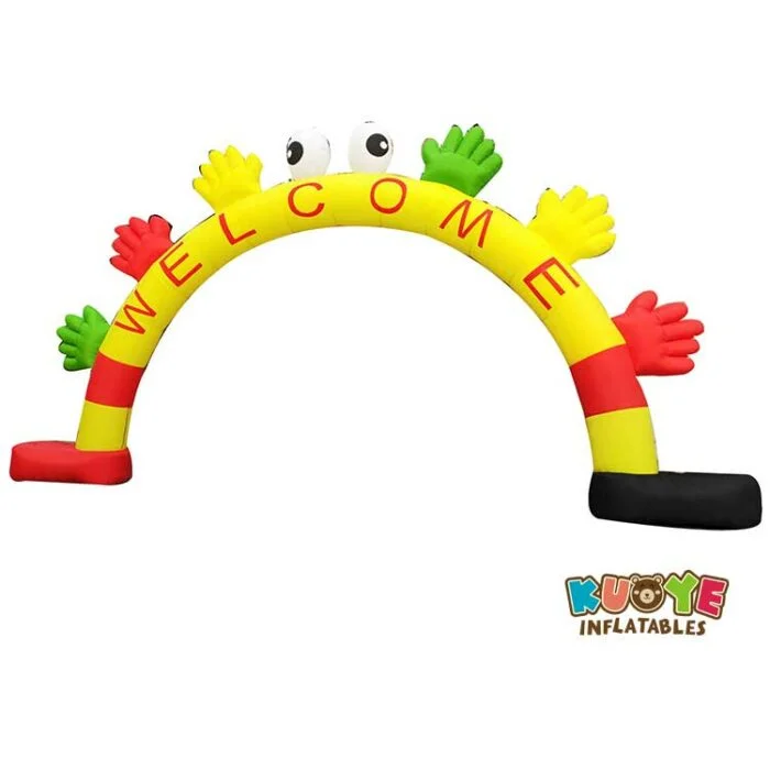 AR07 Inflatable Colorful Welcome Oxford Arch with Blower Arches for sale