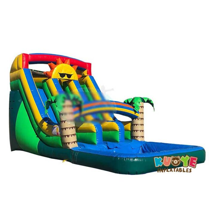 WS182 18 ft Double Lane Sunglass Water Slide Water Slides for sale