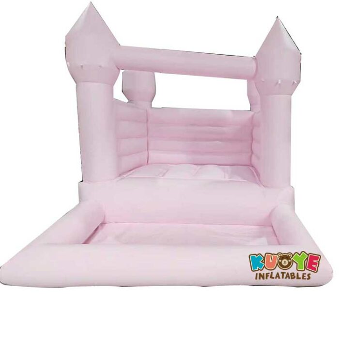 BH180 Pastel Pink Bounce House with Ball Pit Bounce Houses / Bouncy Castles for sale 5