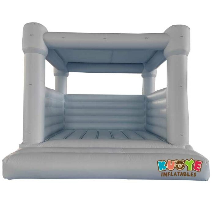 BH187 Pastel Blue Wedding Bounce House with Removable Top and Balloon Loops Bounce Houses / Bouncy Castles for sale 3