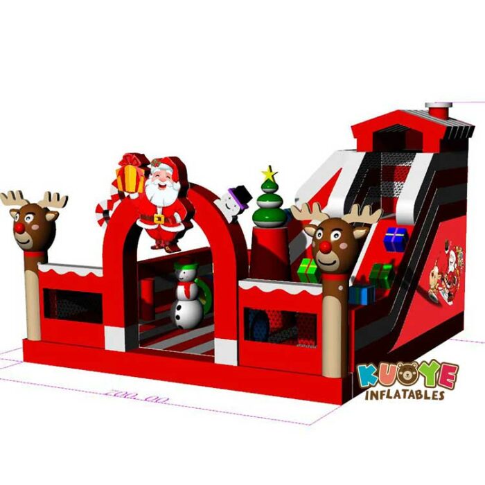 CB244 Christmas Inflatable Bouncy Castle with Slide Combo Units for sale 8