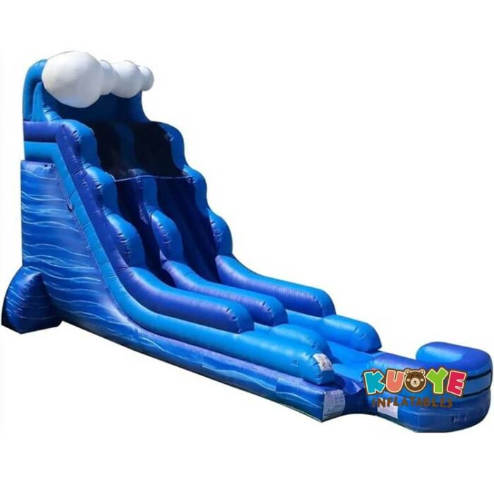 WS212 18ft Tidal Wave Marble Inflatable Water Slide Water Slides for sale 5