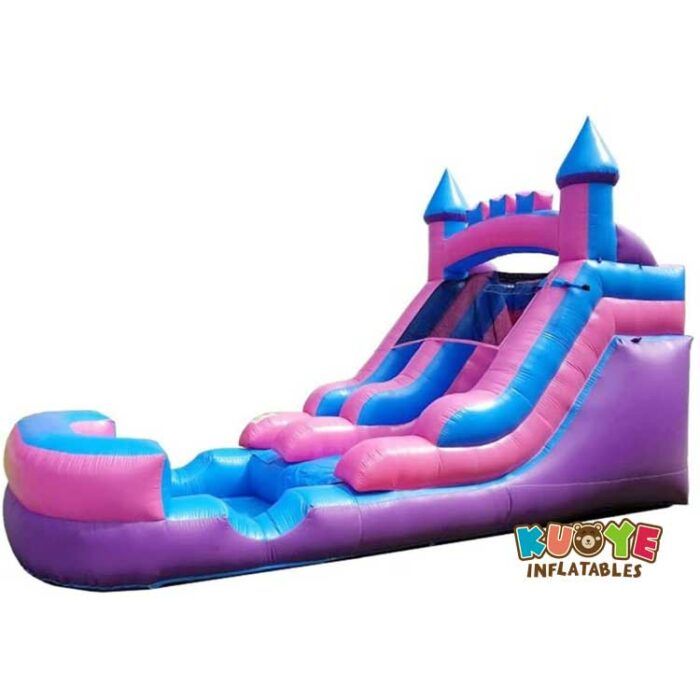 WS214 12ft Backyard Pink Princess Inflatable Water Slides with Splash Pool Water Slides for sale 5
