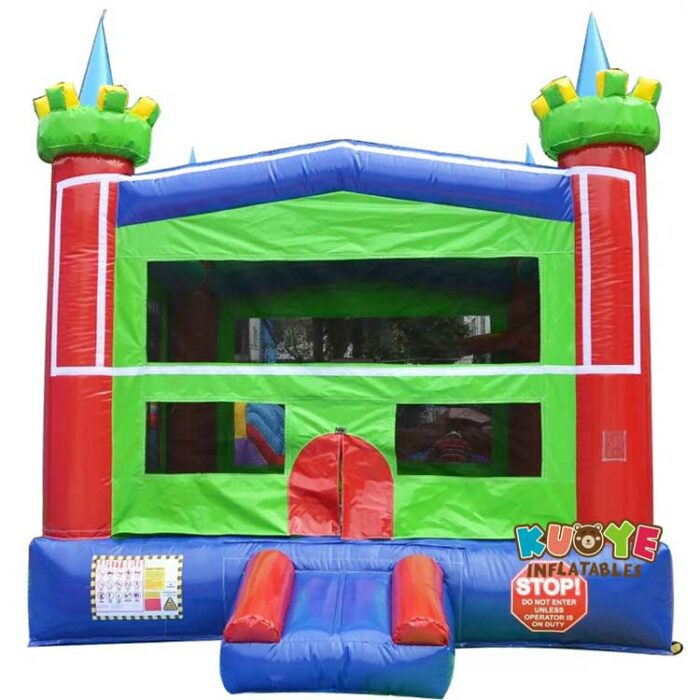 BH194 Modular Green Castle Inflatable Bounce House Bounce Houses / Bouncy Castles for sale