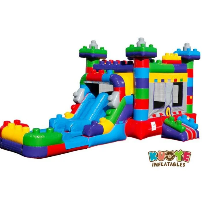 CB245 Inflatable Mega Blocks Combo W/ Pool
