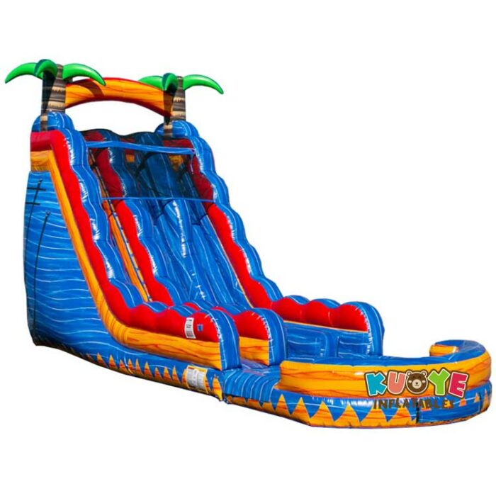 WS226 23ft Tropical Inferno Water Slide with Pool Water Slides for sale 5