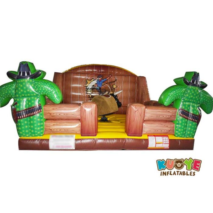 MR021 Mechanical Bull Riding with Inflatable Bed Mechanical Rides for sale 5