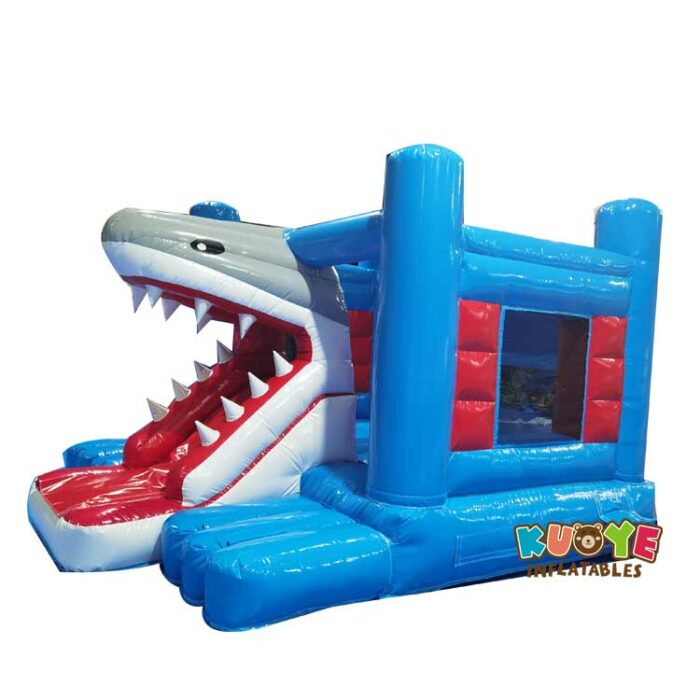 CB275 Shark 3D Bounce & Slide Bouncy Castle Combo Units for sale
