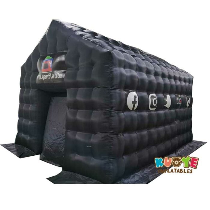 TT060 Black Portable Disco Mobile Night Club Inflatable Party Tent with Customs Logo Tents for sale 3
