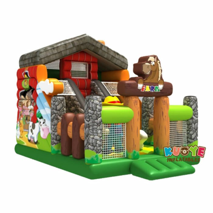 SL081 Farm Inflatable Bouncy Castle Inflatable Slides for sale 5