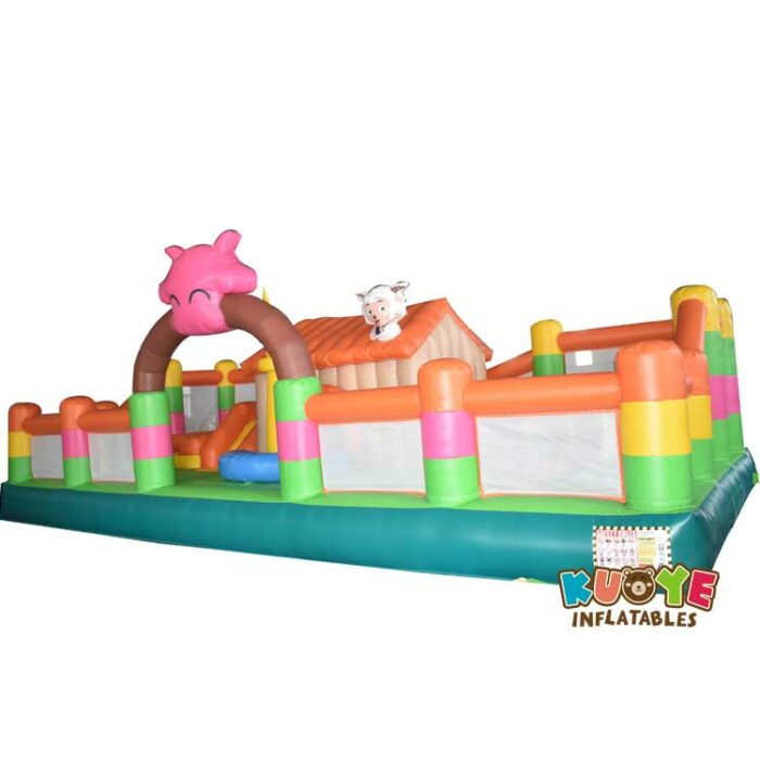 AP018 Animal Goat Theme Inflatable Playground Funcity Playlands for sale 3